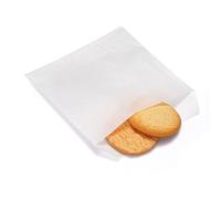 Quotidian Blanco Plano Cuadrado Bolsas Sobres Papel Glassine 5" x 5" (13 x 13cm) Paquete de 100 - Baby Shower Postre Crafting Projects Recuerdo de Fiesta