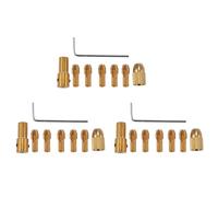 Qupdjxukis 24Pcs 0.5-3Mm PequeñO Kit de Herramientas de Pinza de Broca Eléctrica Mini Twist Chuck
