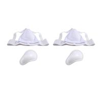 Qupdjxukis 2X Protector de Coquilla Hombre, Boxeo Kickboxing Muay Coquilla, Ventilado Ajustable, Entrenamiento de Lucha Karate S