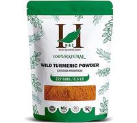 QURA Cúrcuma silvestre natural / Jangli Haldi/Kasthuri Manjal Polvo - 227 g / 0.5 lb / 8 oz | para el cuidado de la piel