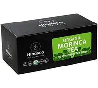 QURA Moringa Tea - 120 bolsitas de té para una sola taza I certificado USDA, té de hojas verdes de hierbas