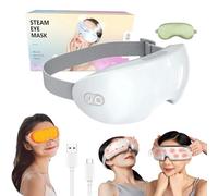 Qurevia Eye Steamer, Eyerelis Steam Therapy Mask, Rechargeable Hot & Cold Steam Eye Mask, Adjustable 2-Level Smart Eye Steamer for Dry Eyes, Dark Circles, Puffy & Tired Eyes (1Pcs)