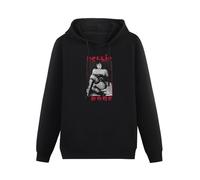 QURUMBAGH Bettie Page The Mistress 1950 Pin Up Girl Mens Hoodies Pullover Hoody Black Sweatershirt S