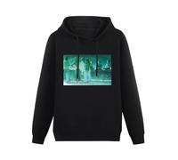 QURUMBAGH Boards of Canada Mens Hoodies Pullover Hoody Black Sweatershirt L