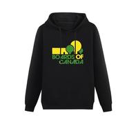 QURUMBAGH Boards of Canada Mens Hoodies Pullover Hoody Black Sweatershirt XL