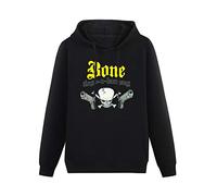 QURUMBAGH Bone Thugs N Harmony Logo Mens Hoodies Pullover Hoody Black Sweatershirt 3XL