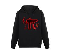 QURUMBAGH Indochine Butterfly Mens Hoodies Pullover Hoody Black Sweatershirt S