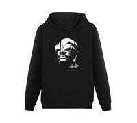 QURUMBAGH Isaac Hayes Mens Hoodies Pullover Hoody Black Sweatershirt XL