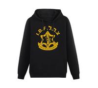 QURUMBAGH Israel Army Defense Forces IDF Mens Hoodies Pullover Hoody Black Sweatershirt 3XL