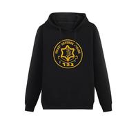 QURUMBAGH Israel Defense Forces IDF Israeli Military Army IDF Tzahal Mens Hoodies Pullover Hoody Black Sweatershirt XXL