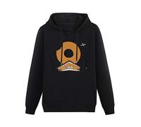 QURUMBAGH J Dilla Donuts Album Mens Hoodies Pullover Hoody Black Sweatershirt L