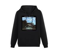 QURUMBAGH Jackson Browne Late For The Sky Vinyl CD Cover Mens Hoodies Pullover Hoody Black Sweatershirt L