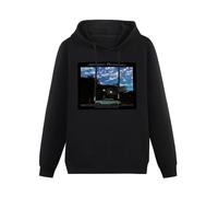 QURUMBAGH Jackson Browne Late For The Sky Vinyl CD Cover Mens Hoodies Pullover Hoody Black Sweatershirt L