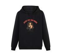 QURUMBAGH Jackson Browne Mens Hoodies Pullover Hoody Black Sweatershirt M