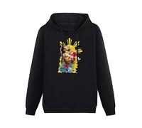 QURUMBAGH Jane Tobey Funny On Manny Boxing Pacquiao Philippines Mens Hoodies Pullover Hoody Black Sweatershirt M