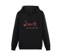 QURUMBAGH Janes Addiction Mens Hoodies Pullover Hoody Black Sweatershirt XL