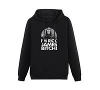 QURUMBAGH Jbt Chappelle Show Dave Unim Rick Bitch Mens Hoodies Pullover Hoody Black Sweatershirt M