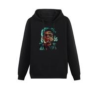 QURUMBAGH Jeff Goldblum Life Uh Finds A Way Mens Hoodies Pullover Hoody Black Sweatershirt L