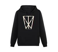 QURUMBAGH Within Temptation Glitch Icon Mens Hoodies Pullover Hoody Black Sweatershirt M