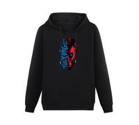 QURUMBAGH Within Temptation Purge Red Face Mens Hoodies Pullover Hoody Black Sweatershirt S