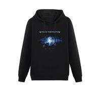 QURUMBAGH Within Temptation Silent Force Girlie Mens Hoodies Pullover Hoody Black Sweatershirt M
