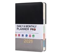 Qurygin Agenda 2026-365 días diario - Agenda mensual semanal 2026 diario - para hombres y mujeres, escuela, hogar, oficina, aula, trabajo, planificación familiar