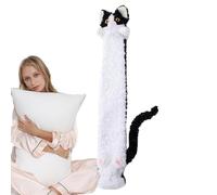 Qurygin Botella de agua caliente - Botella larga de agua caliente de gato | Bonita bolsa de agua de dibujos animados, botella de agua caliente a prueba de fugas de 2 L para clima frío