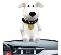 Qurygin Clip de aromaterapia para coche, decoración ambientador de ventilación de coche | Decoración de salida de fragancia con clip de ventilación de coche para perro blanco lindo,Adorno interior con