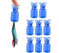 Qurygin Funda para anzuelos de calamar de pesca, 10 piezas de capó de gancho, cubiertas resistentes para anzuelos, cubiertas ligeras para señuelos, protector de gancho para entusiastas de la pesca