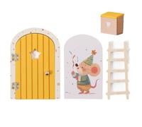 Qurygin Puerta de de Madera | Puertas de casa pequeñas de Madera | Decoración del hogar para Suministros de Fiesta de Vacaciones, Navidad, Acción de Gracias, cumpleaños, habitación, apartamento