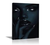 QUSAAOU Cuadros Decoracion Mujer labios brillantes primer plano Modernos Para Dormitorios Cuadro Decorativos De Salon Lienzos Pared Decoracion Lienzo Mujer Moderna Retrato -70x100cmSin marco