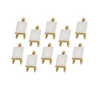 Qusedwey 10 juegos mini caballete con lienzo 8 x 8 cm mesa de boda números pintura hobby pintura DIY dibujo mesa pequeña caballete regalo