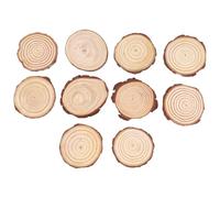 Qusedwey 10 Unids/Lote de Chips de Madera de Pino, Piezas Cortadas, Hoja de Registro de Madera, DecoracióN RúStica para Bodas, Centros de Mesa para Fiestas, Estilo RúStico Vintage