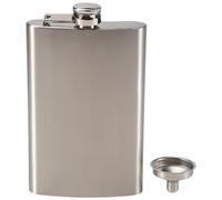 Qusedwey 10Oz Petaca de polsillo de Whisky Alcohol Licor con Tapa de Tornillo del Acero Inoxidable