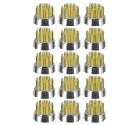 Qusedwey 16 Piezas de Ranas de Flores Kenzans Pin Floral Redondo Ranas Florero Arreglo Floral Pin Rana Herramientas Fijas (0.9 Pulgadas)