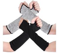Qusedwey 2 Pares de Mangas Resistentes a los, Mangas Protectoras para, Mangas Protectoras de Seguridad para con Orificio para el Pulgar, Cocina de JardíN