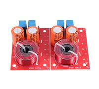 Qusedwey 2 Piezas 2 VíAs 80W DIY Circuito de Filtro de Altavoz Agudos Graves Divisor de Frecuencia Cine en Casa HiFi Filtro de Cruce de Audio EstéReo