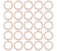 Qusedwey 25 Piezas de Anillos de Madera Natural 70mm Sin Terminar Macramé Anillo de Madera Círculos de Madera para Manualidades DIY Anillo Colgante Fabricación de Joyas