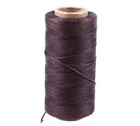 Qusedwey 260M 150D 1MM Costura de Hilo de Encerado Aguja de Mano Cord Craft DIY Color: MarróN Oscuro
