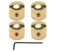Qusedwey 4 Piezas Tono de Volumen de Metal Tono de Perillas de Control de Velocidad de Guitarra con Tornillos para Guitarra EléCtrica o Bajo