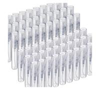 Qusedwey 60 Piezas Mini Botella de, 3ml 5ml Mini Botella de de Plástico Transparente Botella Vacía de Contenedores de Muestra Pequeños y Vacíos