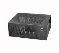 Qusedwey A09 HTPC Caja de Computadora Mini ITX Chasis de PC para Juegos Chasis de Escritorio USB3.0 Tipo-C Caja de Computadora Caja de Computadora DoméStica Negro