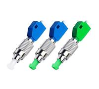 Qusedwey Adaptador Convertidor Híbrido FC Macho A LC Hembra, Acoplador de Medidor de Potencia de Fibra Óptica, Conector Óptico Monomodo