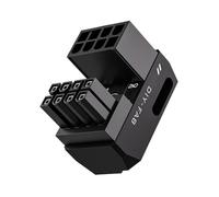 Qusedwey Adaptador de Alimentación de GPU PCle 3.0 de 8 Pines con Conector de 180 Grados y Ángulo Recto para Gráficos de Escritorio B