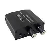 Qusedwey AUG202 Distribuidor Mezclador de Audio DC5-18V Amplificador Lsolatioh de Ruido de Amplificador de Doble Canal 2 en 2 de Salida