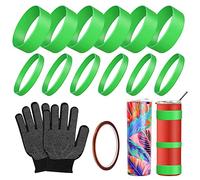 Qusedwey Bandas de Silicona para con Cintas de Transferencia Accesorios de SublimacióN para MáQuina de Prensa de Paquete de Envoltura Tumber en Horno