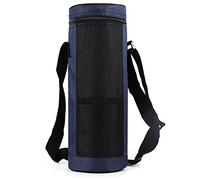 Qusedwey Bolsa Enfriadora de Botella de Agua Bolsa de Botella de Agua Universal Bolsa Enfriadora Aislada de Alta Capacidad Acampar Al Aire Libre Senderismo, Azul Oscuro