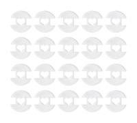 Qusedwey Botones de Pompones Extraíbles para Sombreros, 20 Piezas de Soporte para Pompones, Herramientas de Sujeción para Hacer Sombreros de Punto, Soportes para Pompones