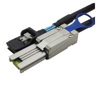 Qusedwey Cable de Cobre de Conexión Directa de Dos Colores de la Mejor Calidad, 1 M, Mini SAS 26P SFF-8088 A SFF-8087 36P, Compatible con 12 GB