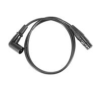 Qusedwey Cable XLR Macho una Hembra en áNgulo Recto, Cable de MicróFono, Cable de SeñAl para Equilibrio/Mezclador/Amplificador (1 Metro = 3,2 Pies)